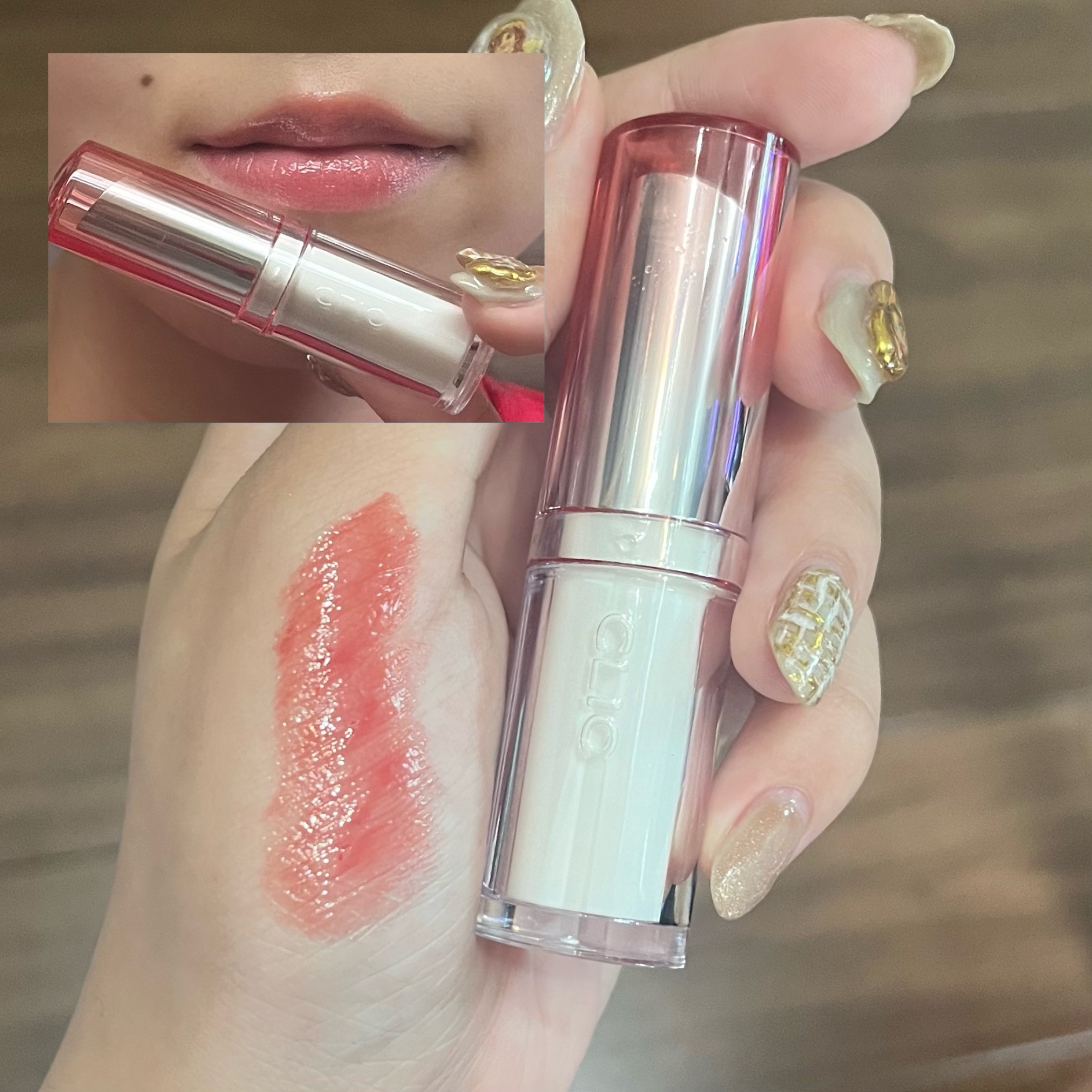 クリスタル  グラム バーム 06 HONEY FIG/CLIO/口紅・グロス・リップライナー・リップケアを使ったクチコミ（1枚目）