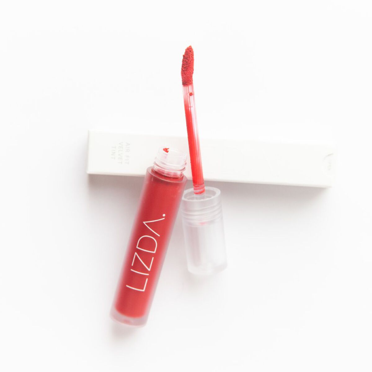 エアフィットベルベットティント 02 フィグレッド/LIZDA/リップティントを使ったクチコミ（2枚目）