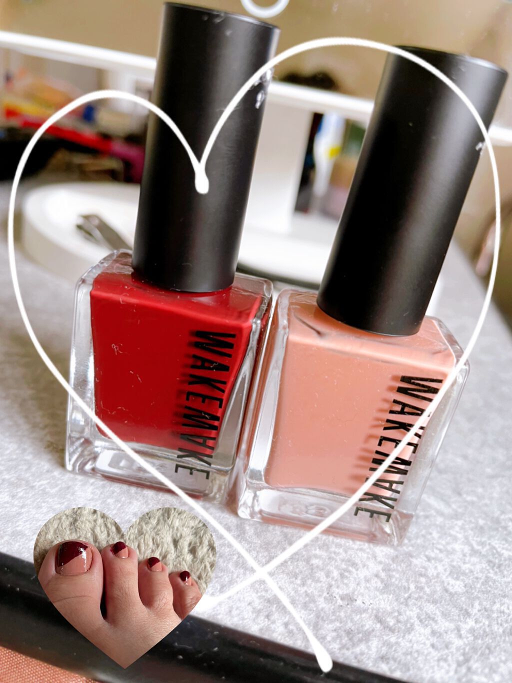 ネイルガン/wakemake/マニキュアを使ったクチコミ（1枚目）