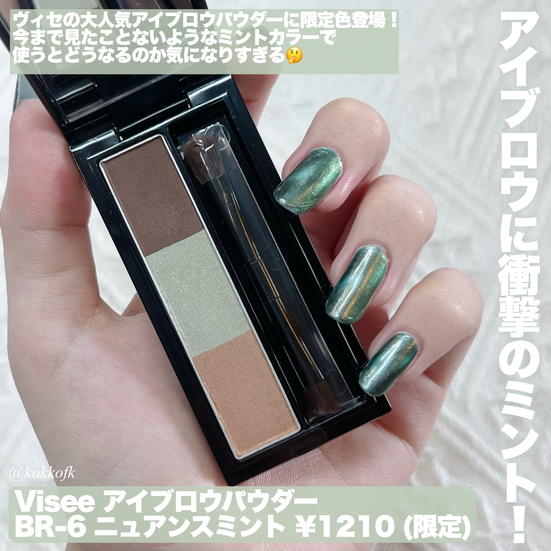 ヴィセ リシェ アイブロウパウダー/Visée/パウダーアイブロウを使ったクチコミ（2枚目）