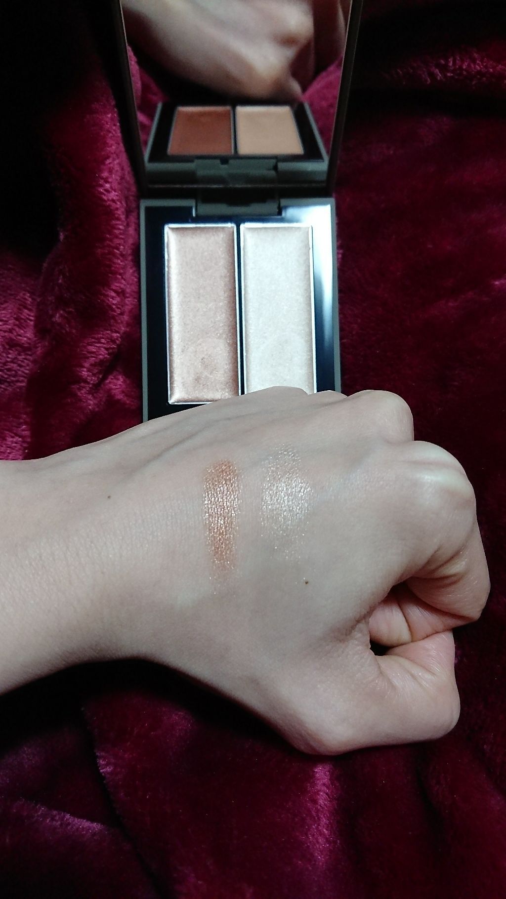 THREE シマリング グロー デュオ/THREE/クリームハイライトを使ったクチコミ(2枚目)