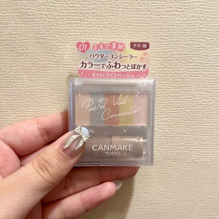 パステルヴェールコンシーラー/キャンメイク/パレットコンシーラーを使ったクチコミ(1枚目)