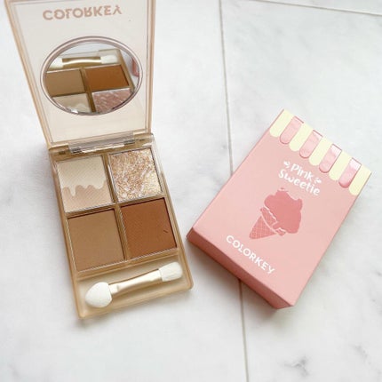 四色アイシャドウパレット/COLORKEY/アイシャドウパレットを使ったクチコミ(1枚目)
