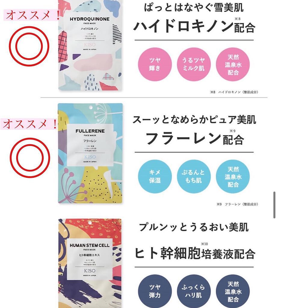 フェイスマスク 【しっかり実感30枚セット】/KISO/シートマスク・パックを使ったクチコミ（3枚目）