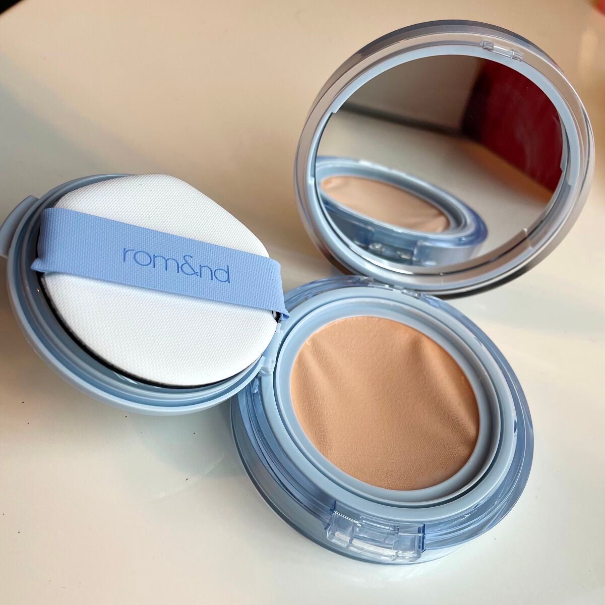 ベアウォータークッション/rom&nd/クッションファンデーションを使ったクチコミ(3枚目)