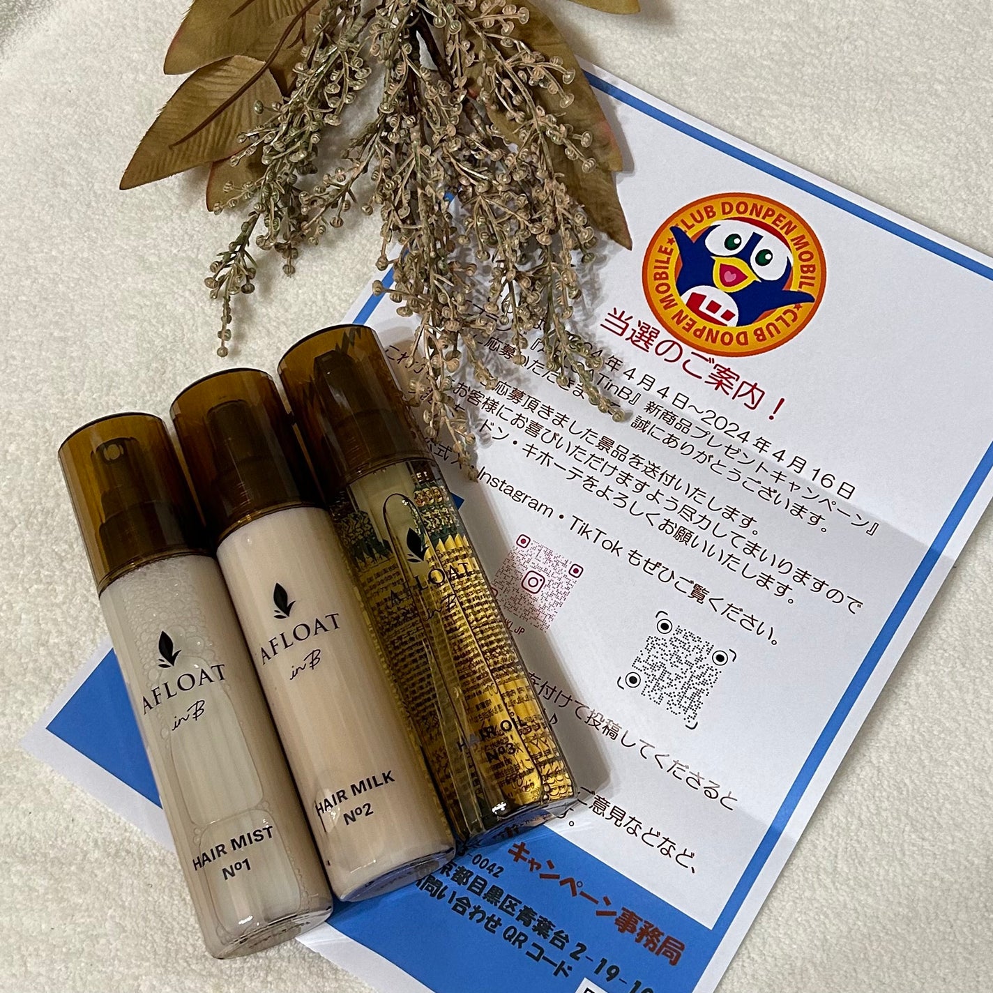 試してみた】アフロート inB ヘアオイル No3 AFLOATinBの効果 試してみた】アフロート inB ヘアオイル No3 AFLOATinBの効果