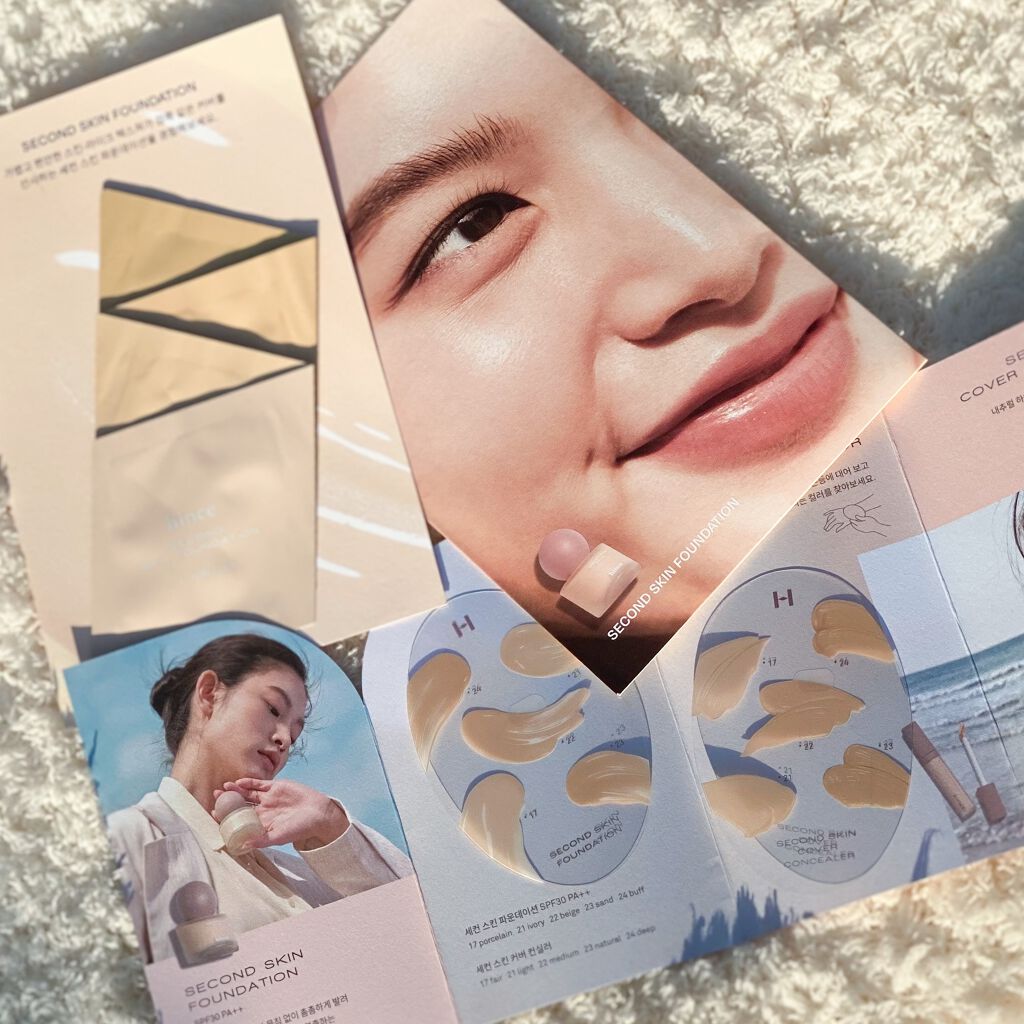 セカンドスキンファンデーション/hince/リキッドファンデーションを使ったクチコミ(2枚目)