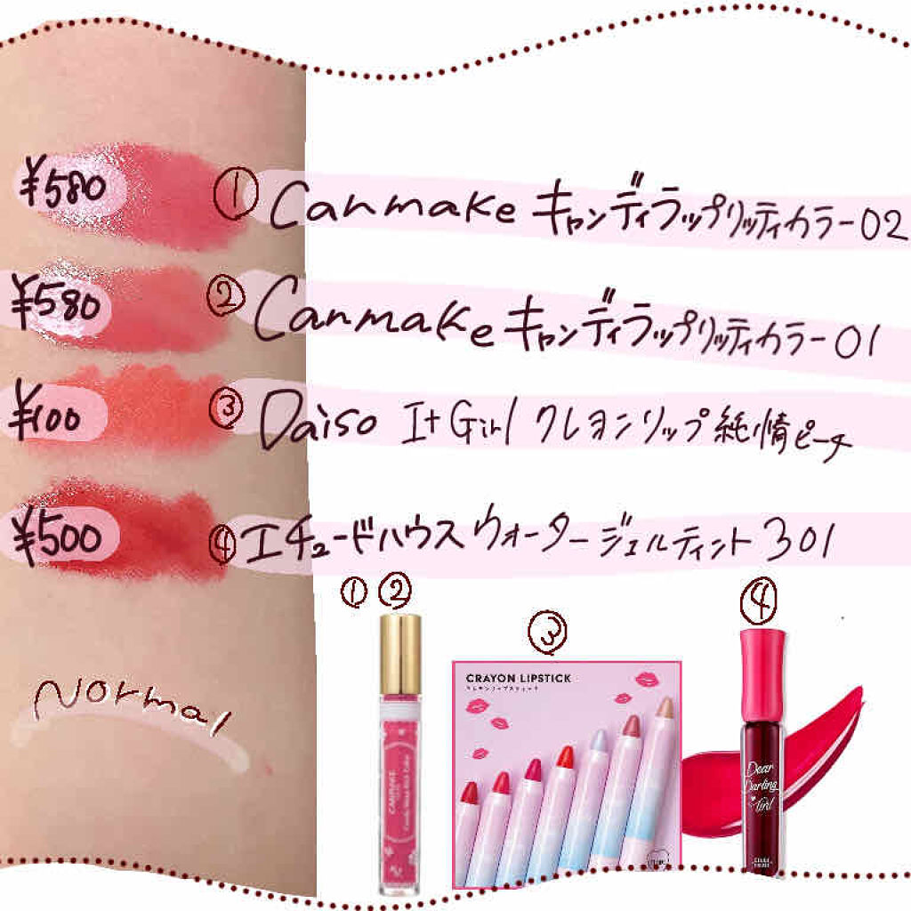 ダイソー×IT GIRL マットクレヨンリップ/DAISO/口紅を使ったクチコミ（2枚目）