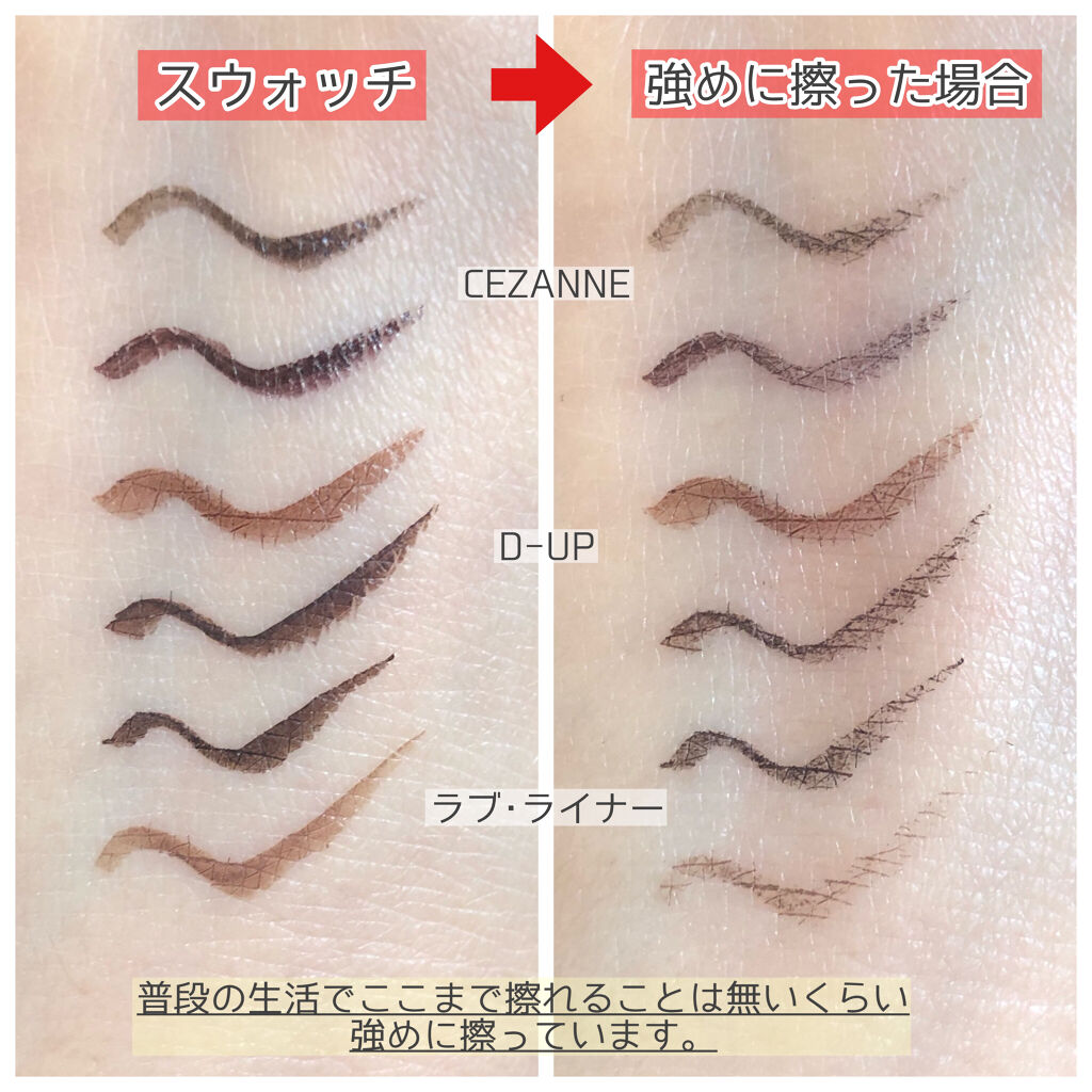 極細 アイライナーR/CEZANNE/リキッドアイライナーを使ったクチコミ（3枚目）