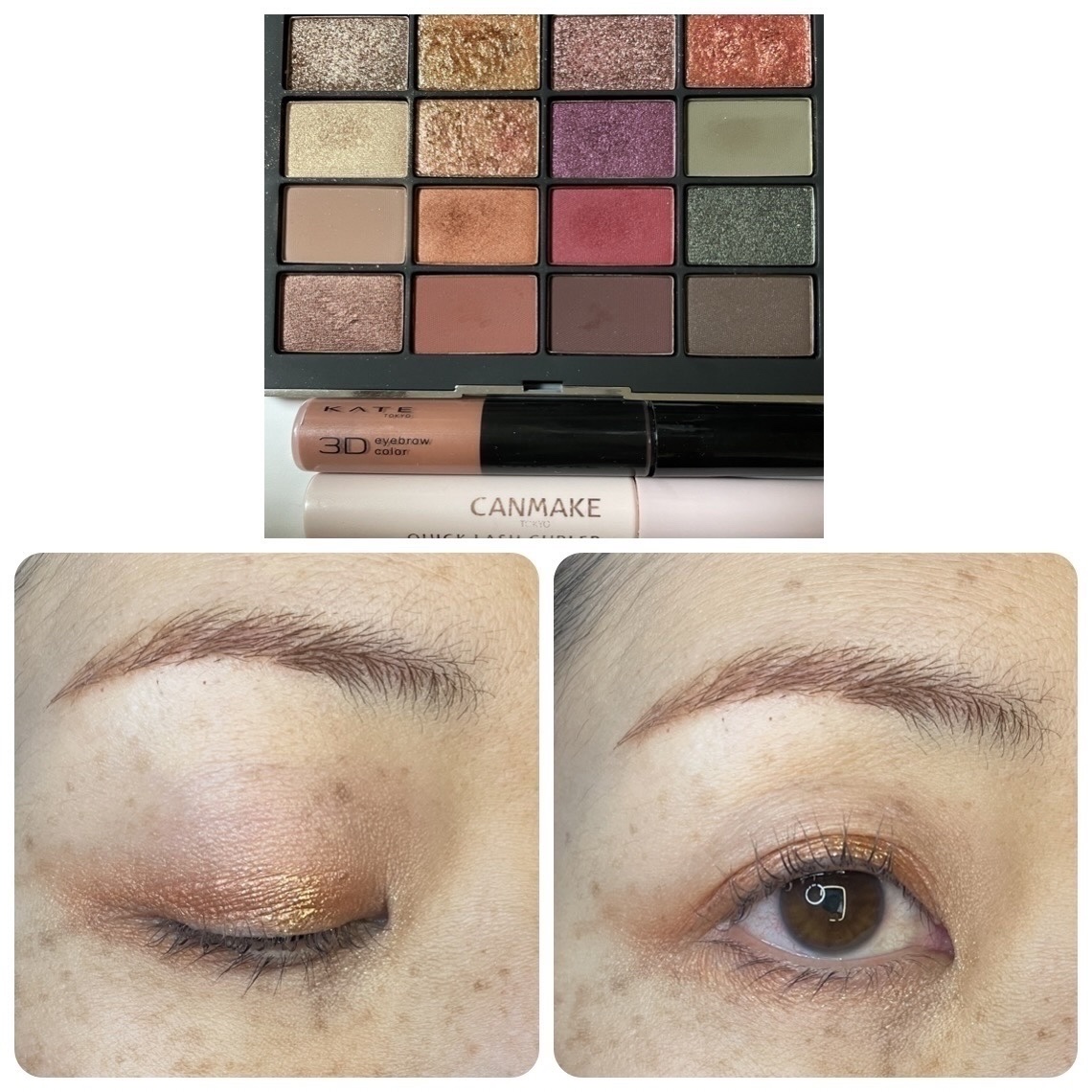 3DアイブロウカラーN/KATE/眉マスカラを使ったクチコミ（1枚目）