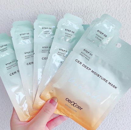 ディープモイスチャー マスク (ケアクリーム付き)/cerXcer/シートマスク・パックを使ったクチコミ(2枚目)