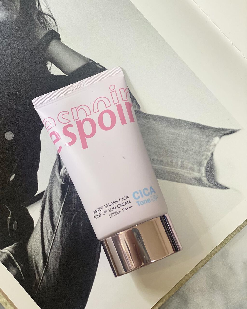 ウォータースプラッシュシカトーンアップクリーム/espoir/化粧下地を使ったクチコミ（1枚目）