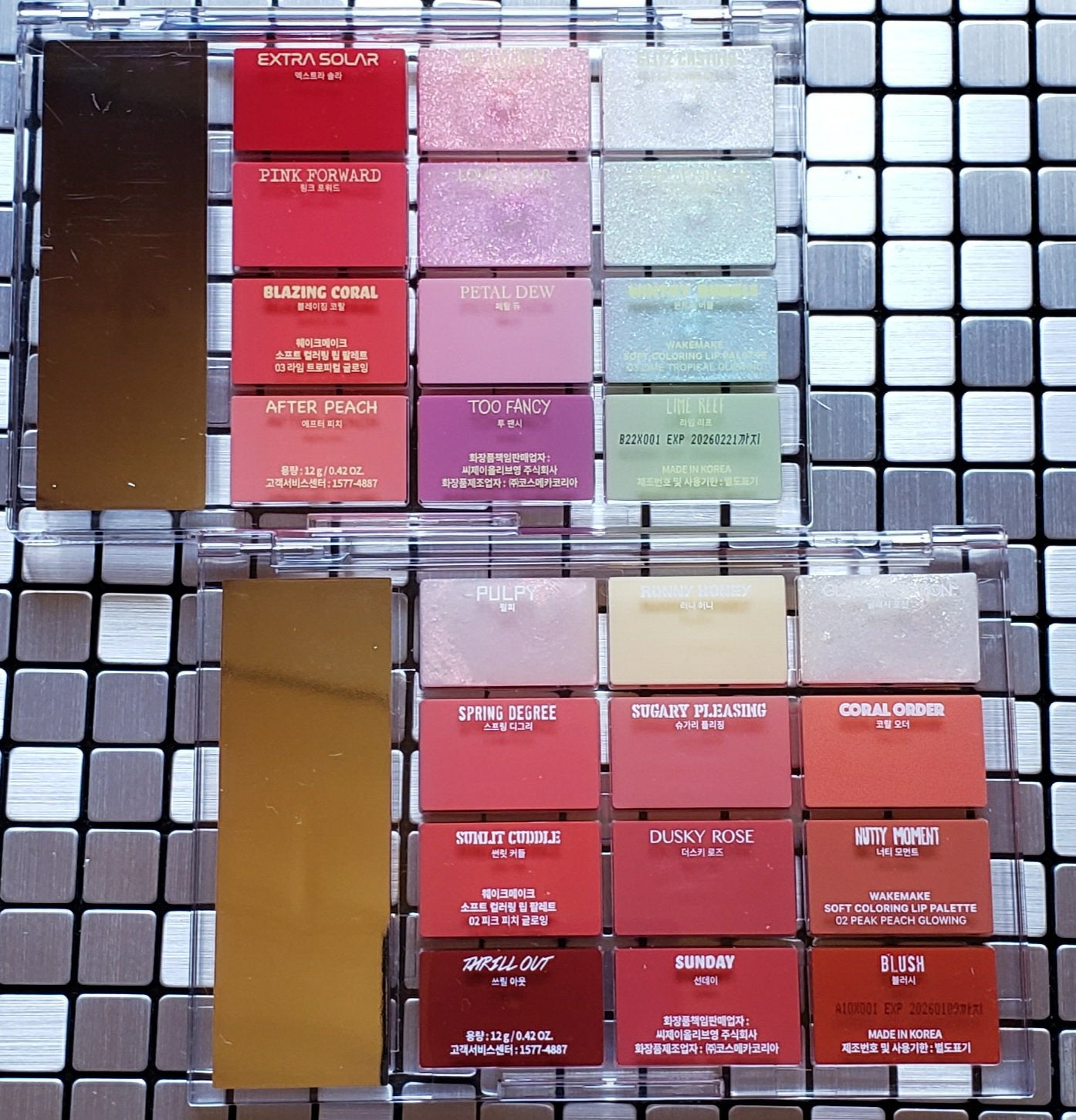 ソフトカラーリングリップパレット/wakemake/口紅を使ったクチコミ(3枚目)