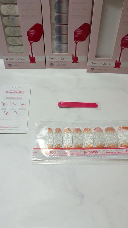 INCOCO インココ マニキュアシート/インココ/ネイルシールを使ったクチコミ(3枚目)