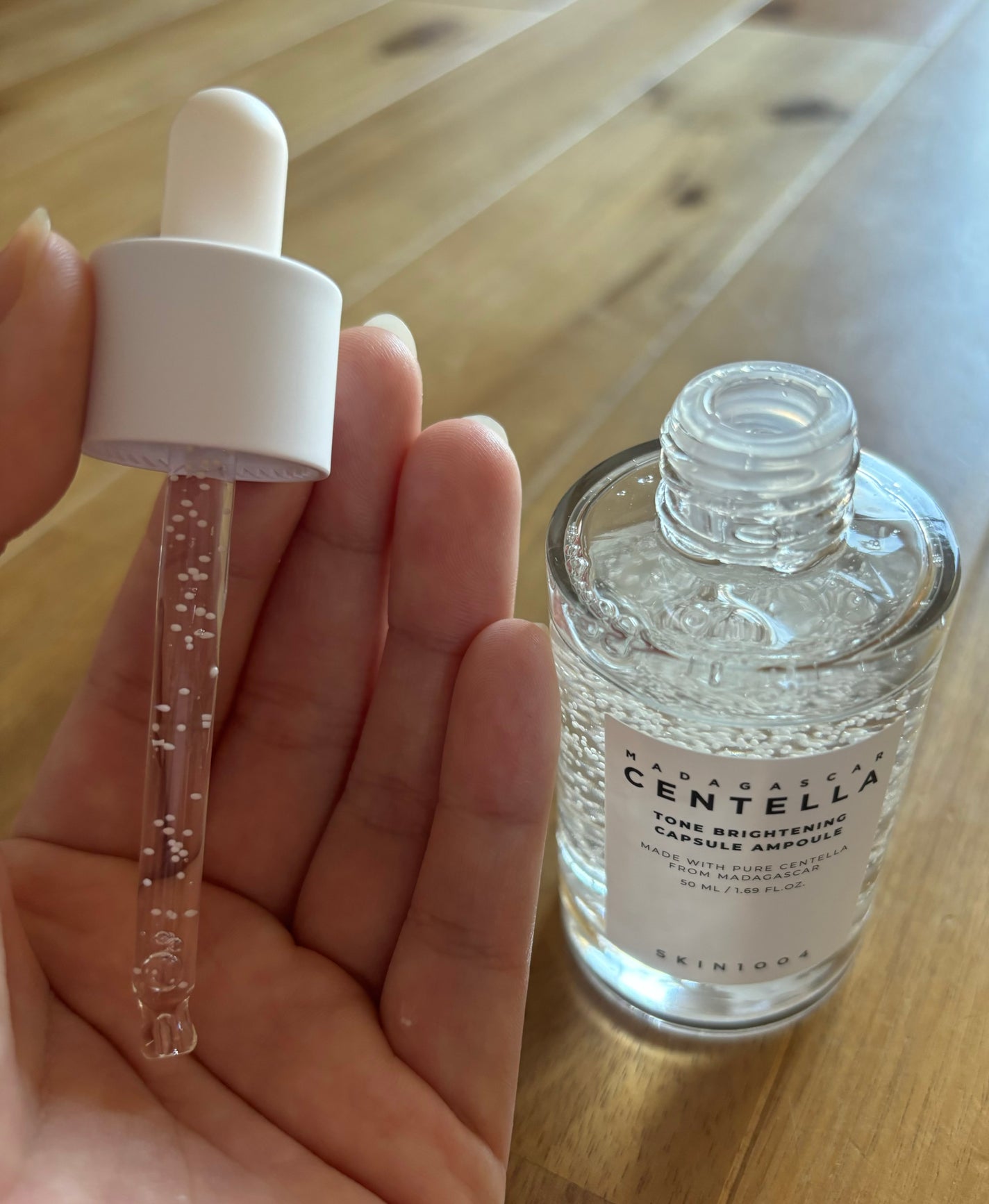 トーンブライトニング カプセルアンプル/SKIN1004/美容液を使ったクチコミ(2枚目)