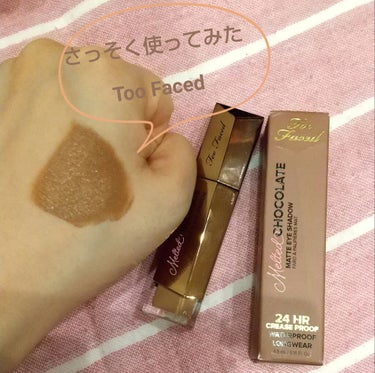 メルテッド チョコレート マット アイシャドウ/Too Faced/リキッドアイシャドウを使ったクチコミ（1枚目）