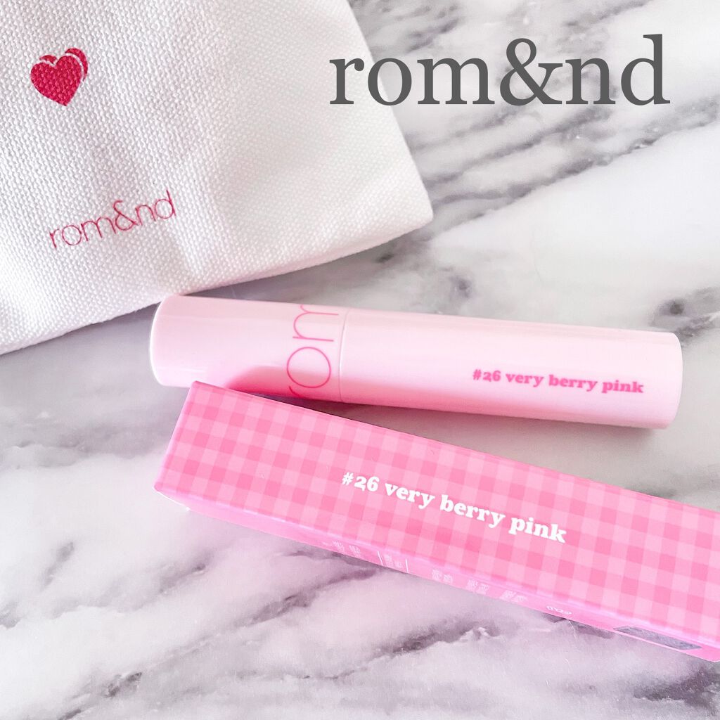 ジューシーラスティングティント/rom&nd/リップティントを使ったクチコミ（1枚目）