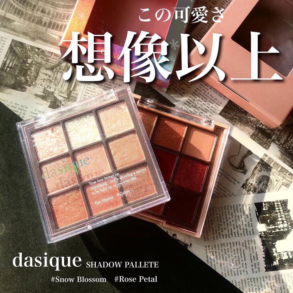 シャドウパレット/dasique/アイシャドウパレットを使ったクチコミ(1枚目)