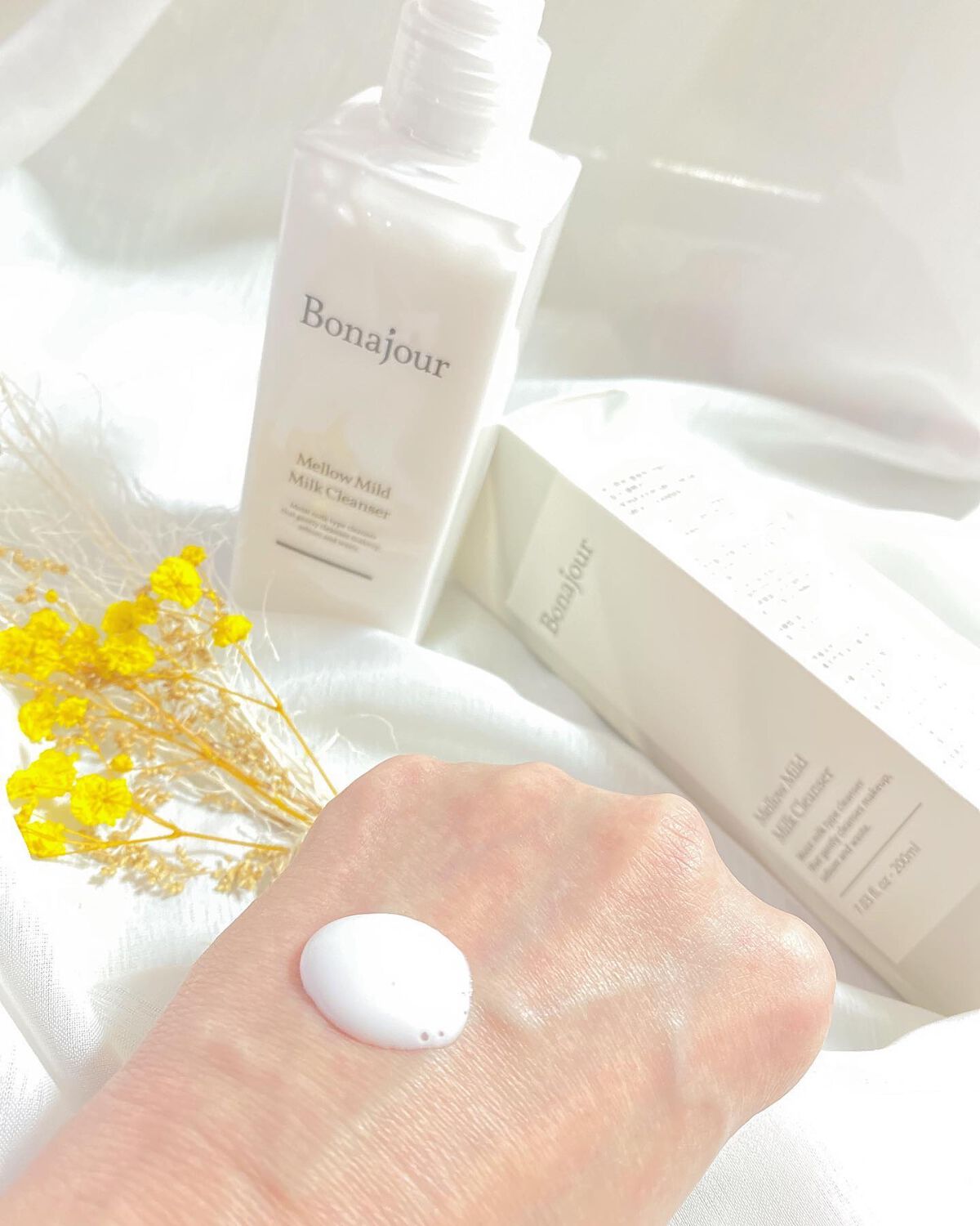 メロウマイルドミルククレンザー/Bonajour/ミルククレンジングを使ったクチコミ（2枚目）