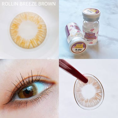 ロリンブリーズ(Rollin' breeze) ブラウン(Brown)/OLOLA/カラーコンタクトレンズの画像