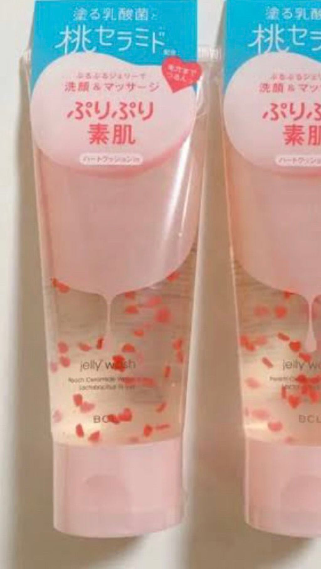 Jana on LIPS 「桃が必要すぎる🍑桃セラミドの水色は、3日に一回ぐらいに朝顔を洗..」(1枚目)