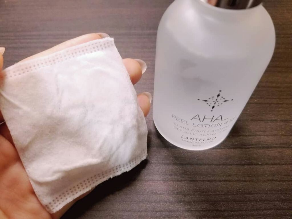 AHA4.55%配合AHAピールローション/LANTELNO/化粧水を使ったクチコミ(4枚目)