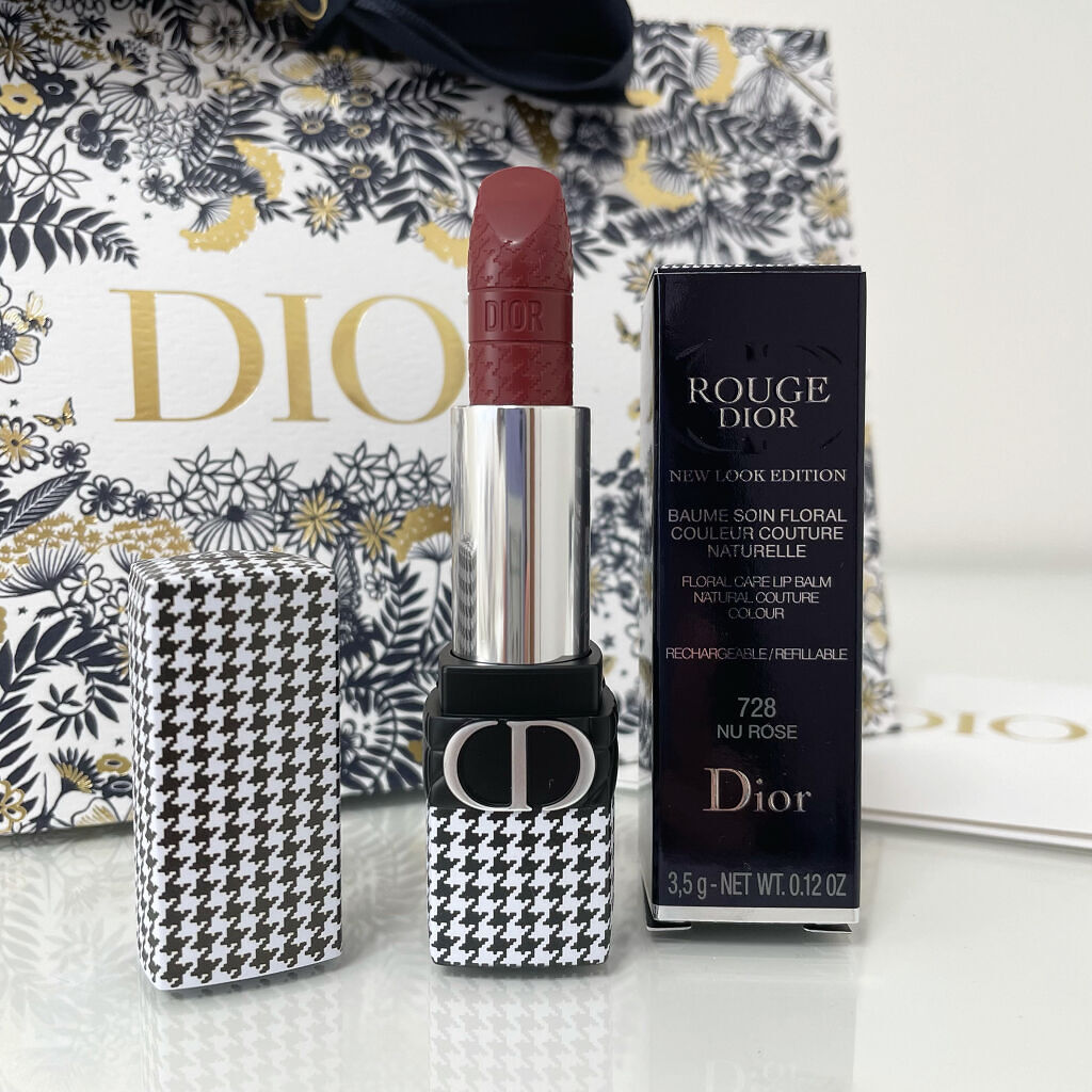 ルージュ ディオール バーム 728 ニュ ローズ サテン <ニュー ルック エディション>（生産終了）/Dior/リップバームを使ったクチコミ（2枚目）