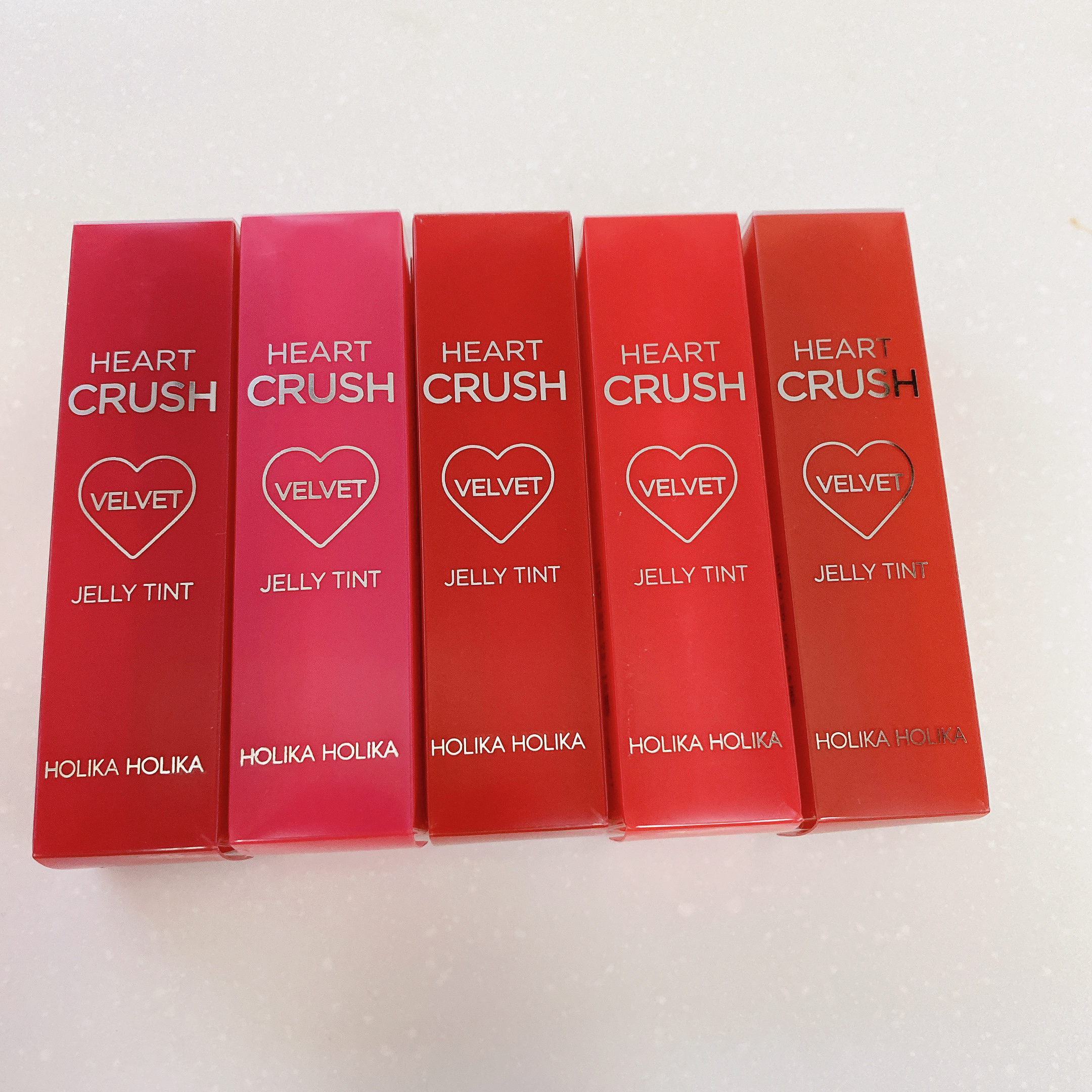 ハートクラッシュジェリーベルベットティント/HOLIKA HOLIKA/リップティントを使ったクチコミ（1枚目）