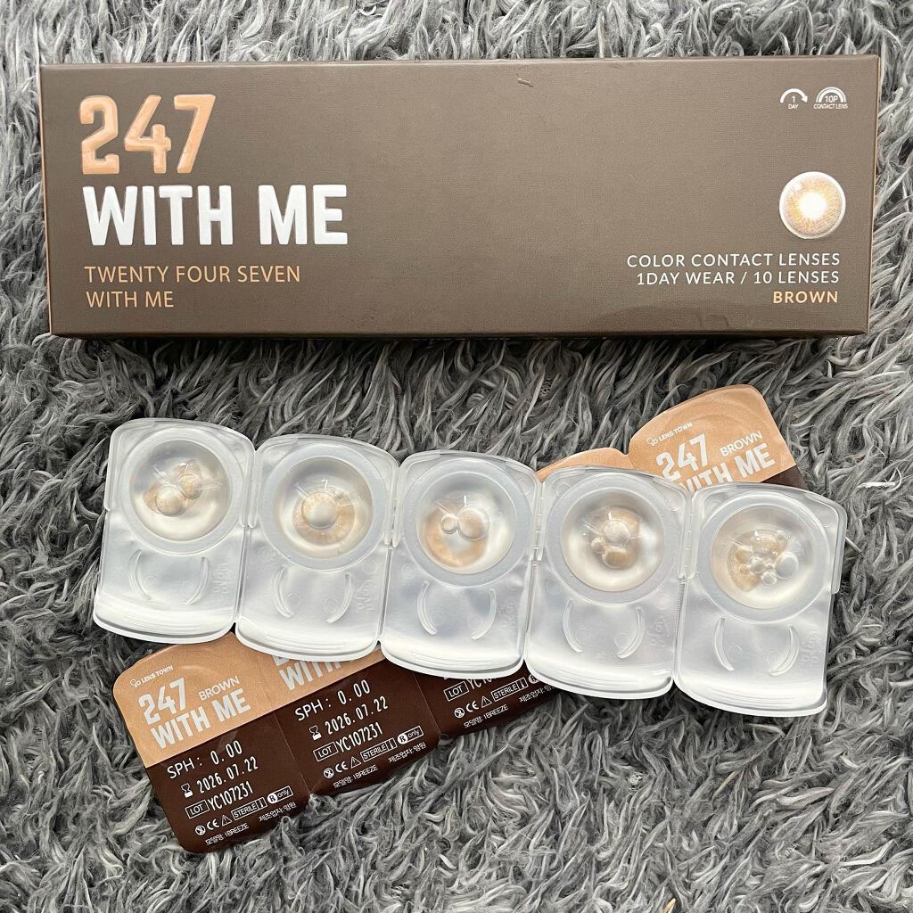 247 WITH ME/THEPIEL/カラーコンタクトレンズを使ったクチコミ（3枚目）