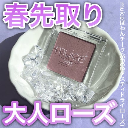 ぽわんチーク/muice/パウダーチークを使ったクチコミ(1枚目)