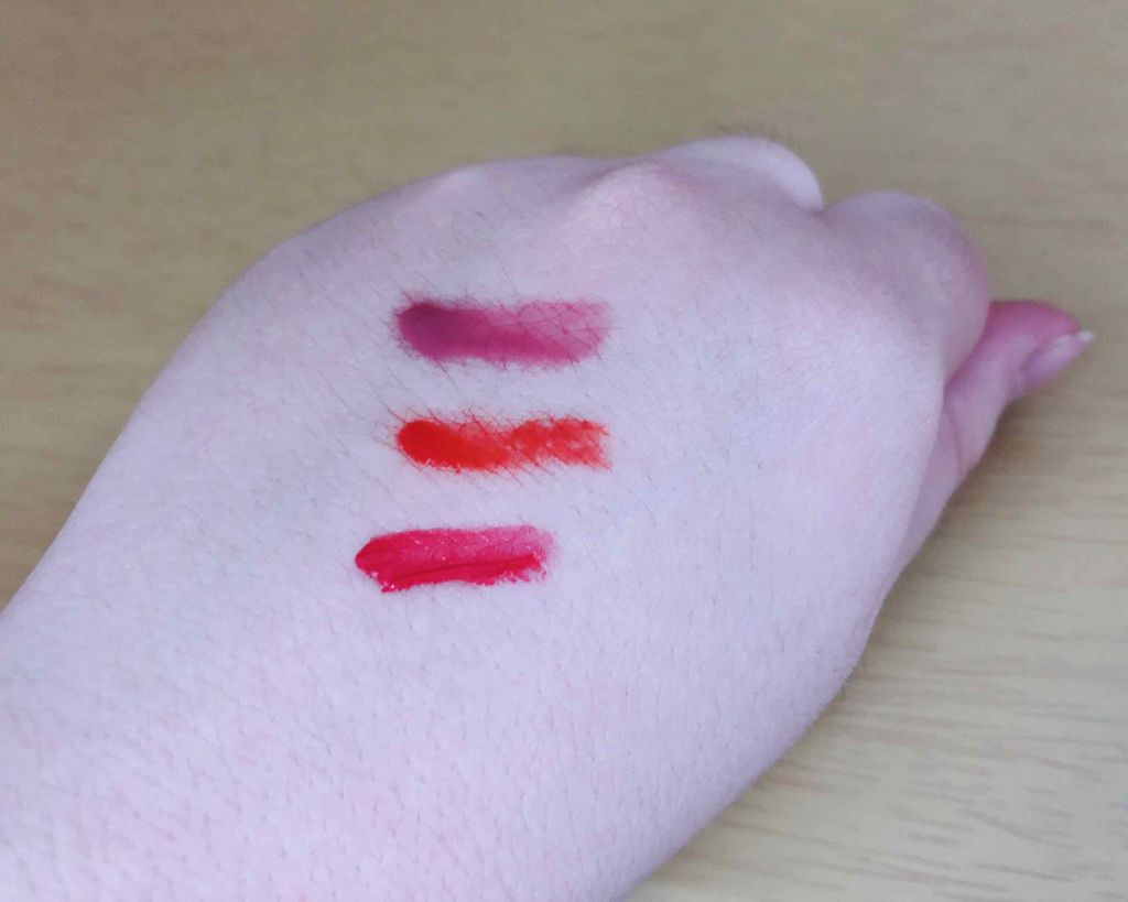 ディアダーリン ウォータージェルティント （アイスティント）/ETUDE/口紅を使ったクチコミ（2枚目）