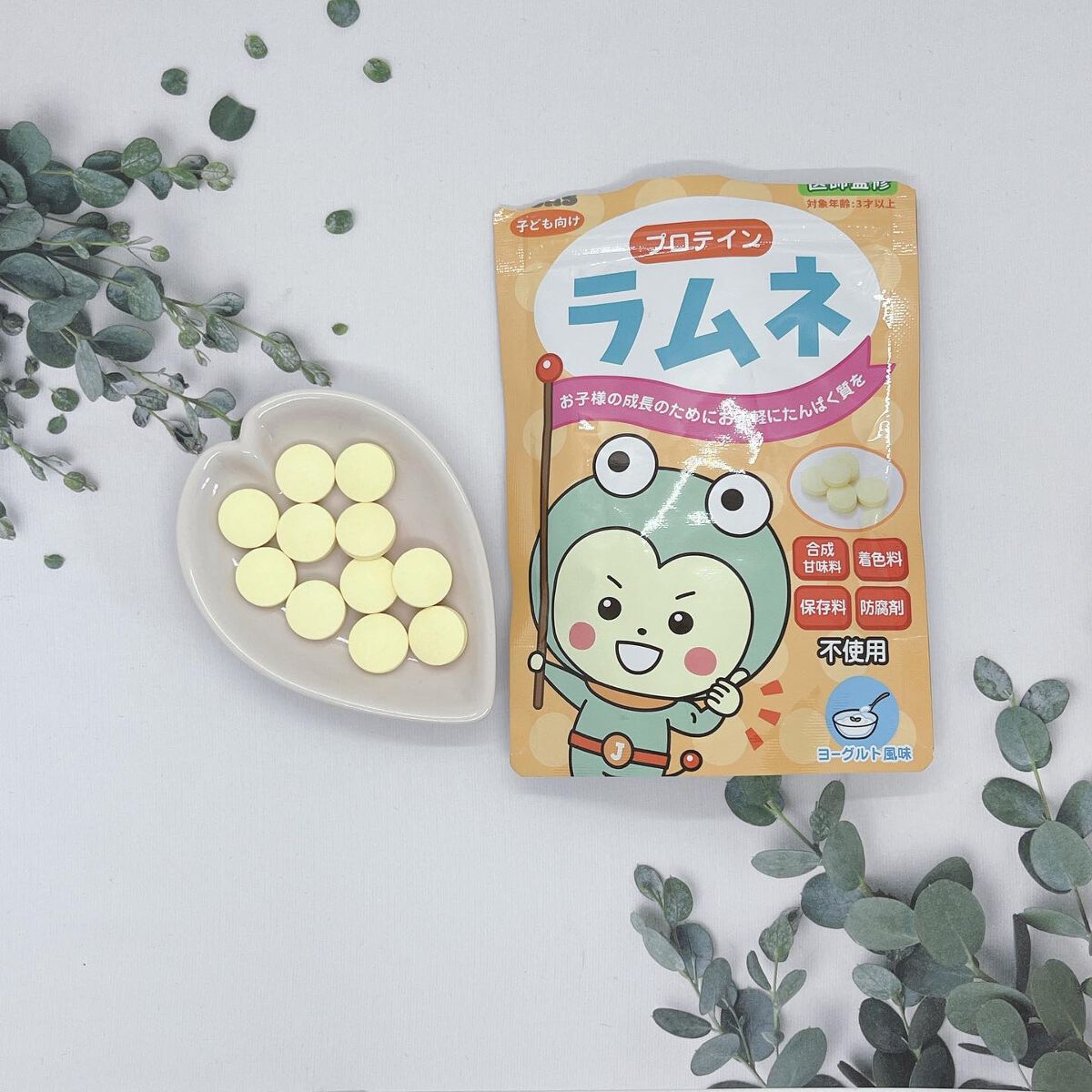 ぷえら on LIPS 「プロテインラムネ(60粒いり)子どものためのたんぱく質をお手軽..」(2枚目)