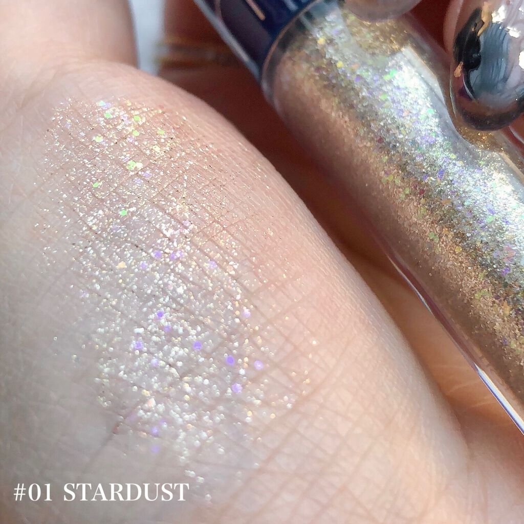 リキッド グリッター シャドウ/rom&nd/グリッターを使ったクチコミ(2枚目)