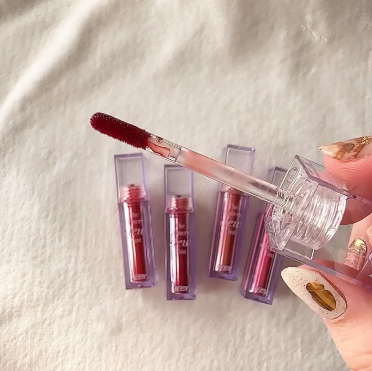 ザ ウォータリーデューティント/MERZY/リップティントを使ったクチコミ（3枚目）