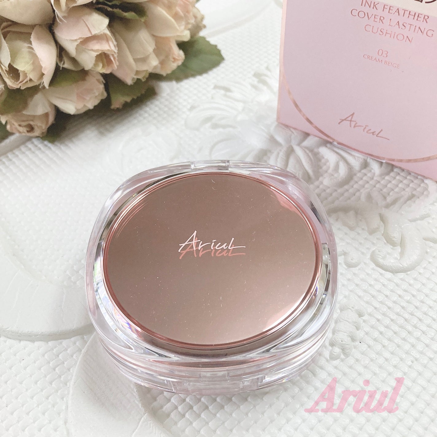 アリウル インクフェザーカバーラスティングクッション/Ariul/クッションファンデーションを使ったクチコミ(1枚目)