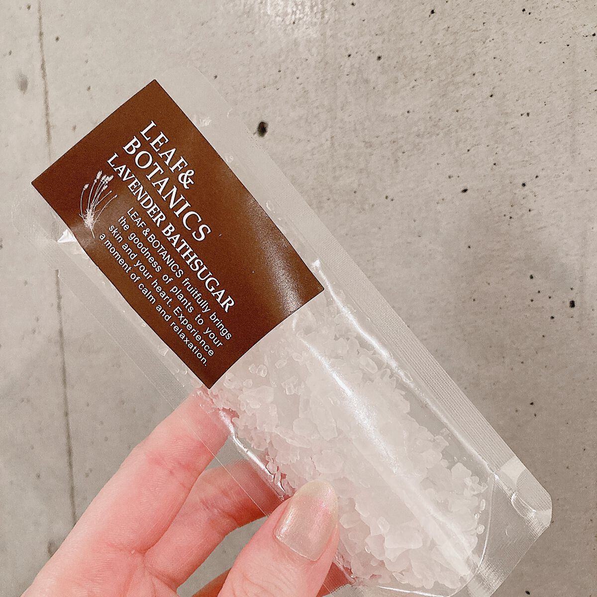 バスシュガー ラベンダー/LEAF＆BOTANICS /保湿系入浴剤を使ったクチコミ（2枚目）