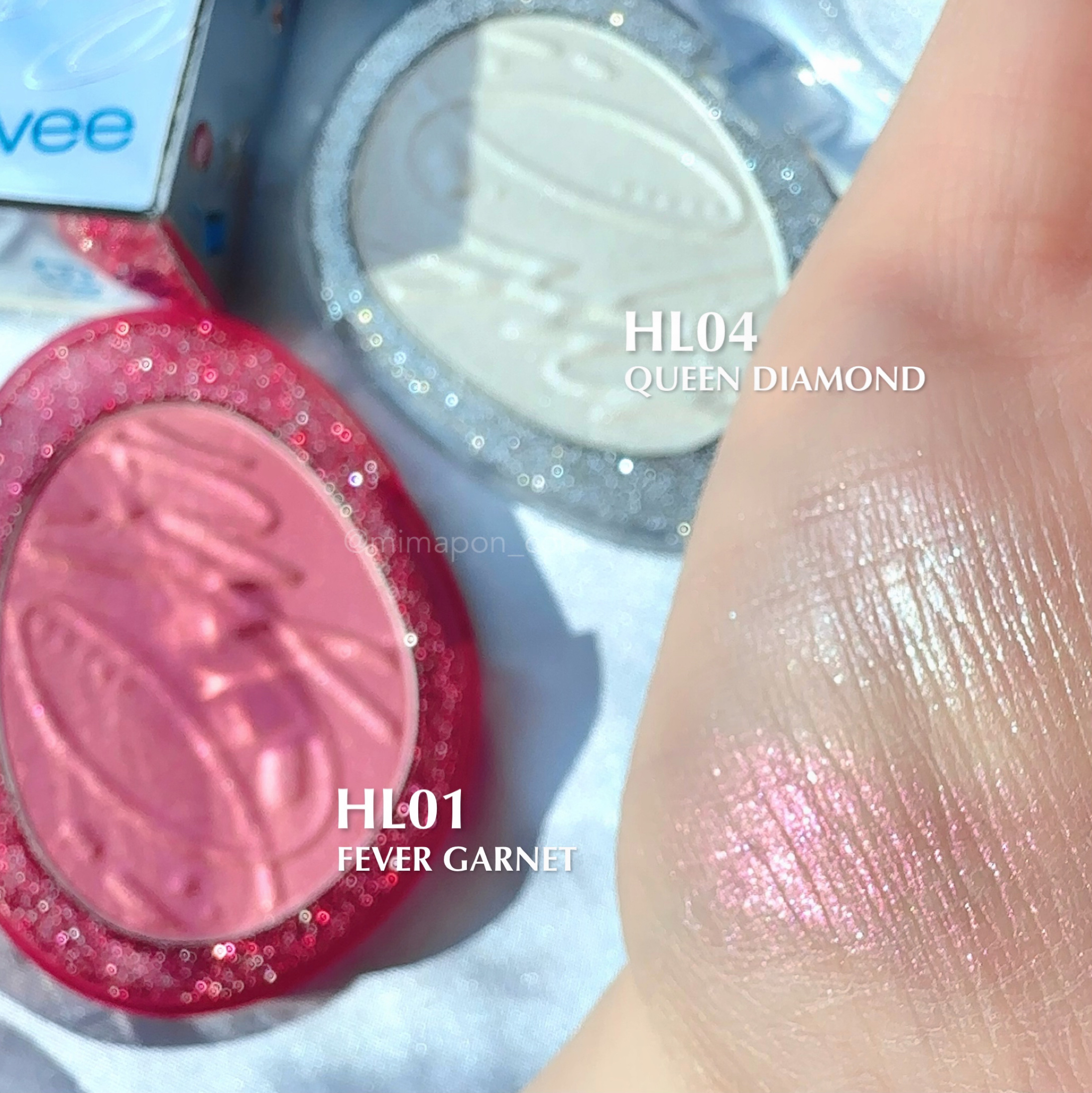 フィー グリッツストーンハイライター/fwee/パウダーハイライトを使ったクチコミ（2枚目）