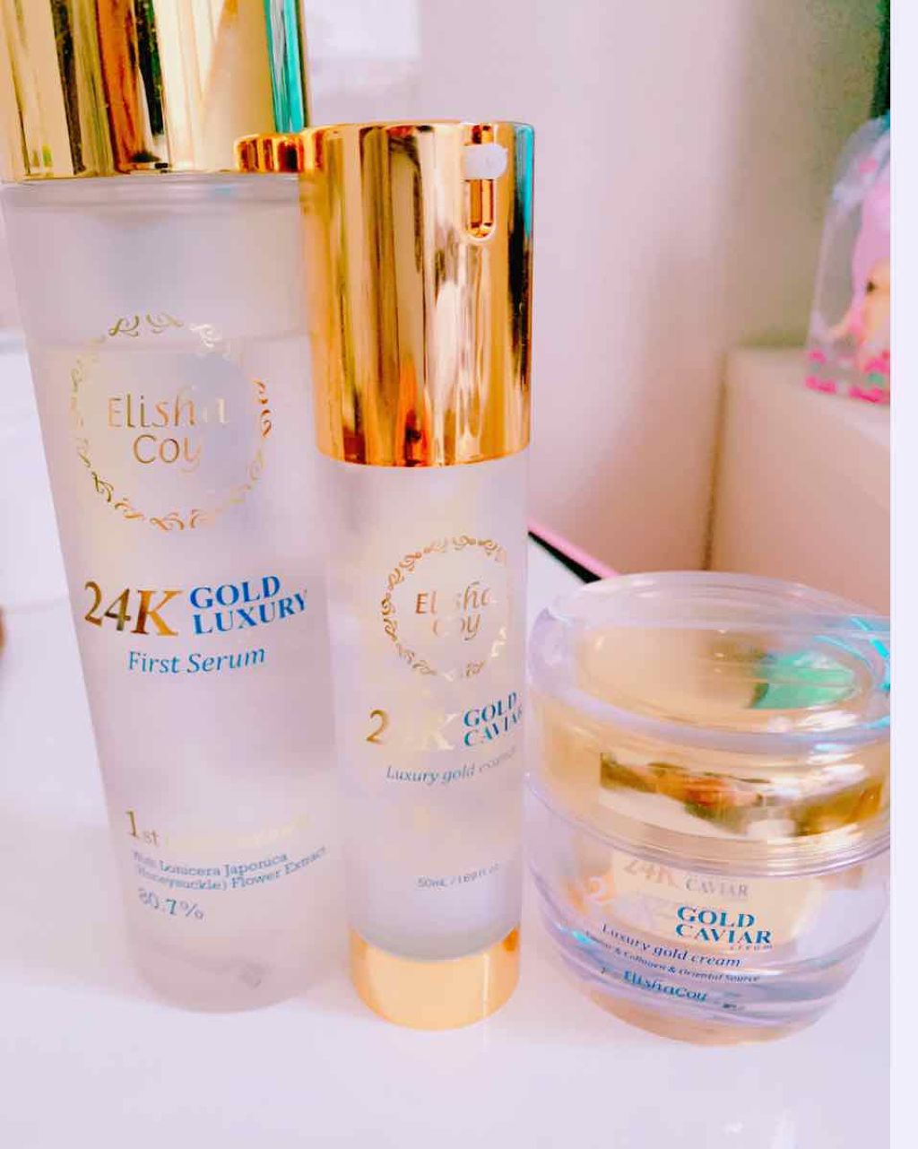 24K GD・ゴールドキャビアエッセンス/Elishacoy/美容液を使ったクチコミ(1枚目)