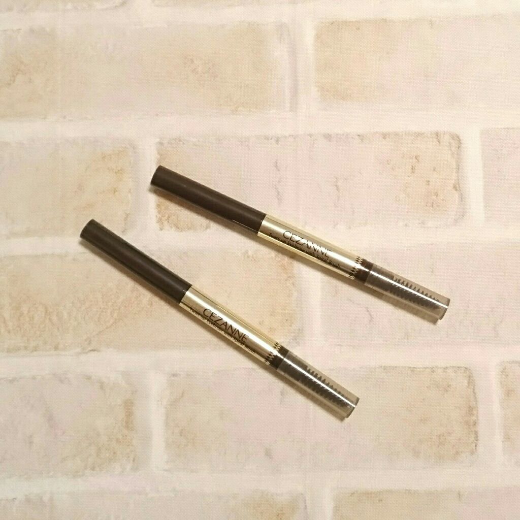 ブラシ付きアイブロウ繰り出し/CEZANNE/アイブロウペンシルを使ったクチコミ（1枚目）
