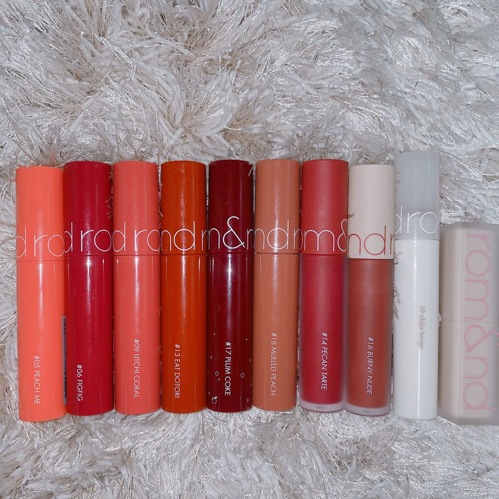 ジューシーラスティングティント/rom&nd/リップティントを使ったクチコミ（2枚目）