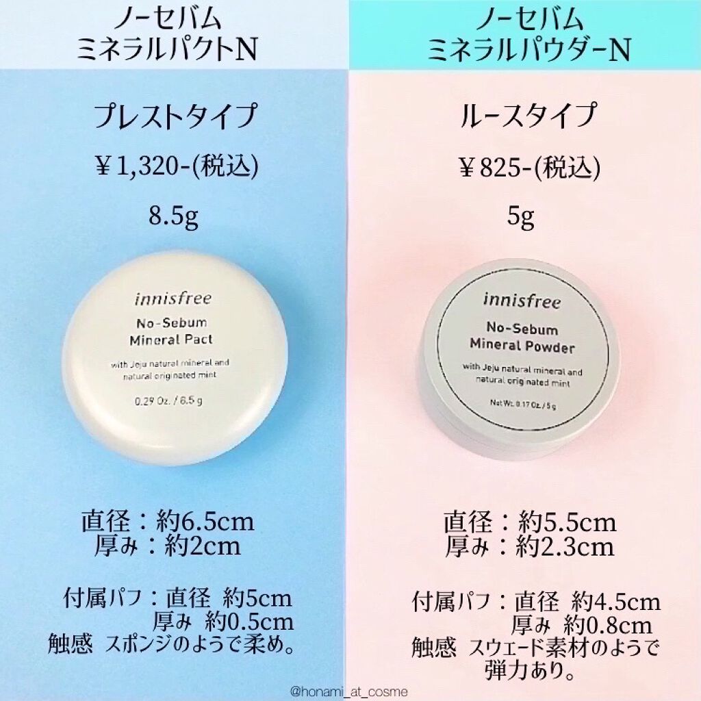 ノーセバム ミネラルパクト N/innisfree/プレストパウダーを使ったクチコミ（3枚目）