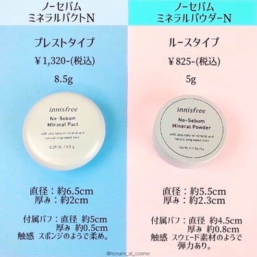 ノーセバム　ミネラルパウダー　N/innisfree/ルースパウダーを使ったクチコミ（3枚目）