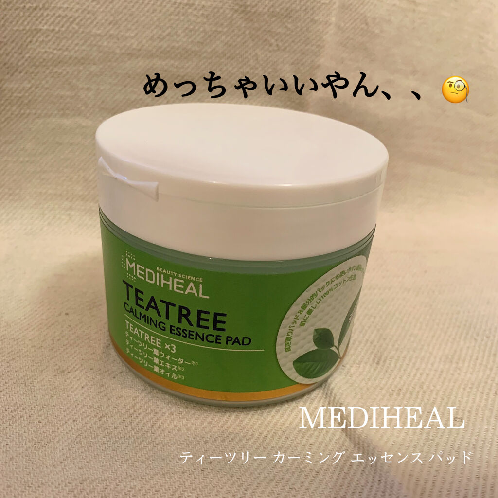 ティーツリーカーミングエッセンスパッド/MEDIHEAL/トナーパッドを使ったクチコミ（1枚目）