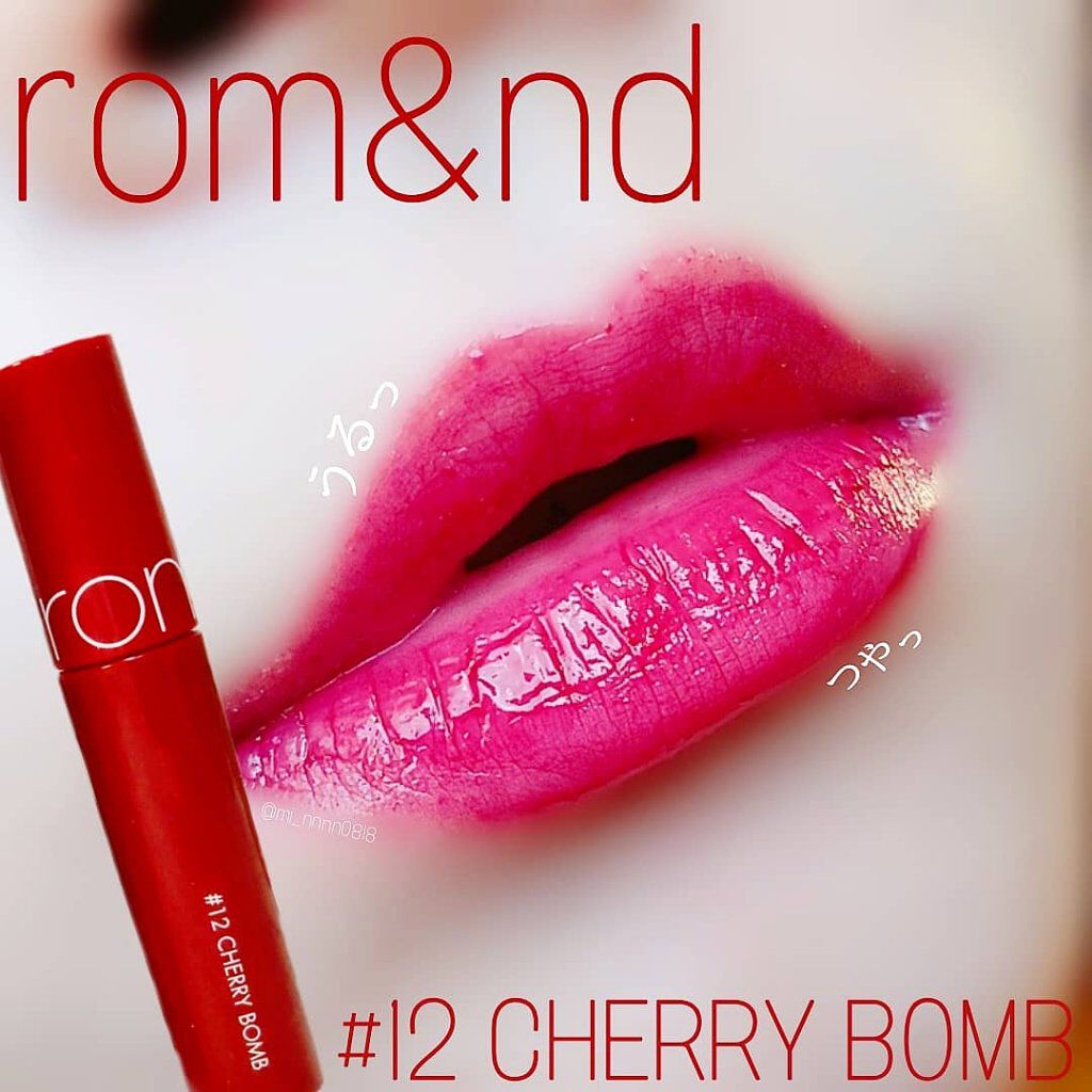 ジューシーラスティングティント/rom&nd/リップティントを使ったクチコミ（1枚目）