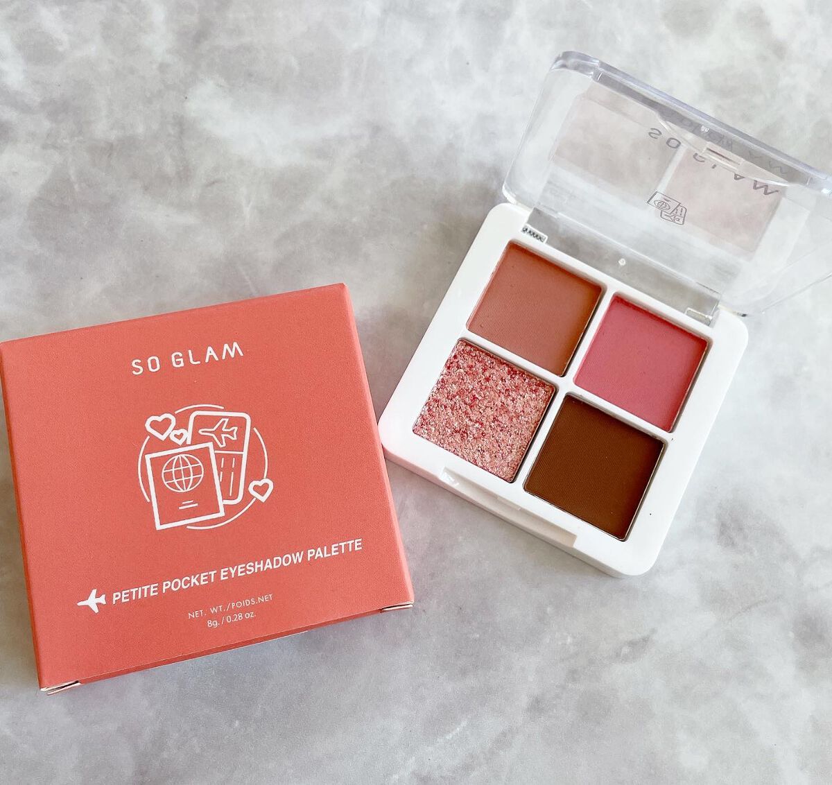 プチポケットアイシャドウパレット/SO GLAM/アイシャドウパレットを使ったクチコミ(2枚目)