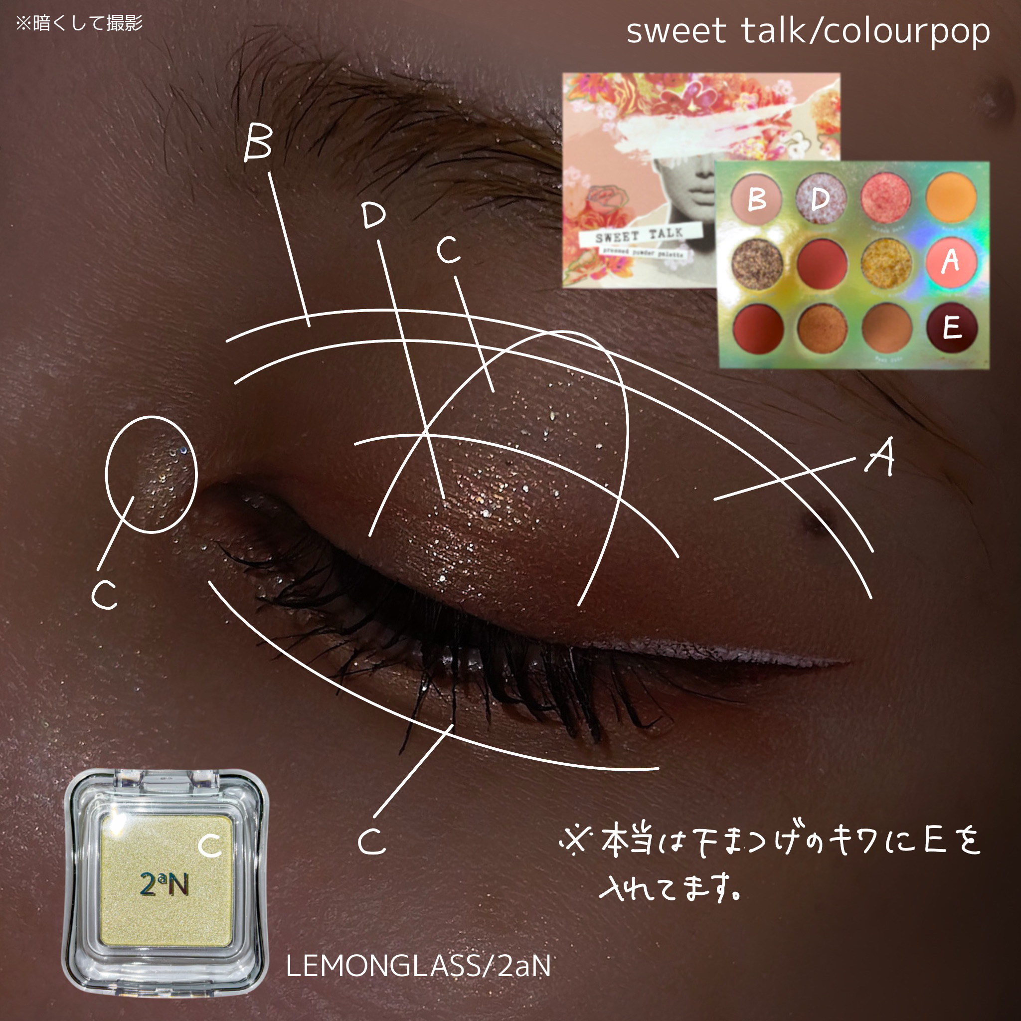 Eye Palette-Sweet Talk/ColourPop/アイシャドウパレットを使ったクチコミ（2枚目）