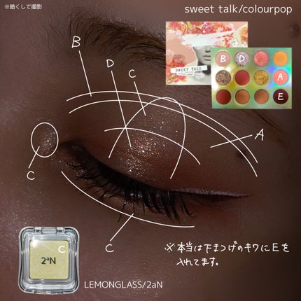 Eye Palette-Sweet Talk/ColourPop/アイシャドウパレットを使ったクチコミ(2枚目)