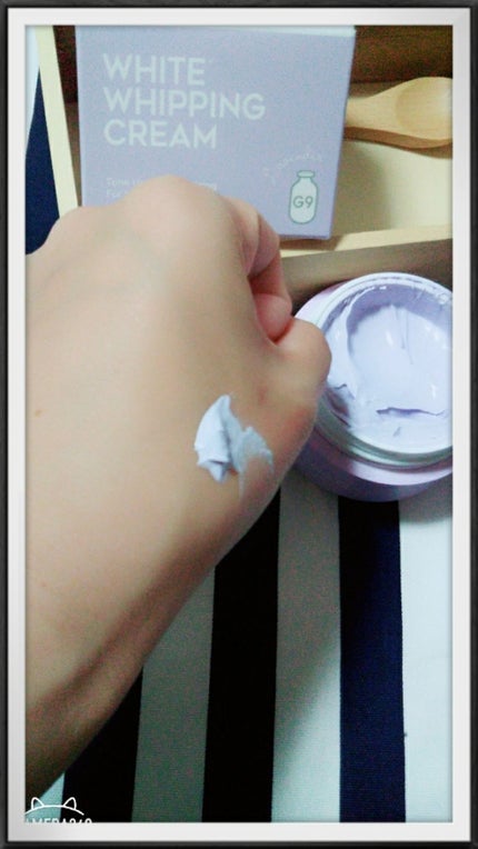 WHITE WHIPPING CREAM(ウユクリーム) ラベンダー/G9SKIN/化粧下地を使ったクチコミ(3枚目)