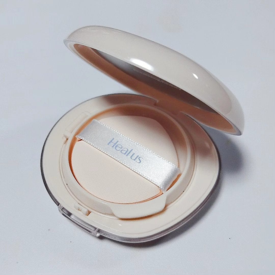 ブリージンググロークッション/Healus/クッションファンデーションを使ったクチコミ(2枚目)