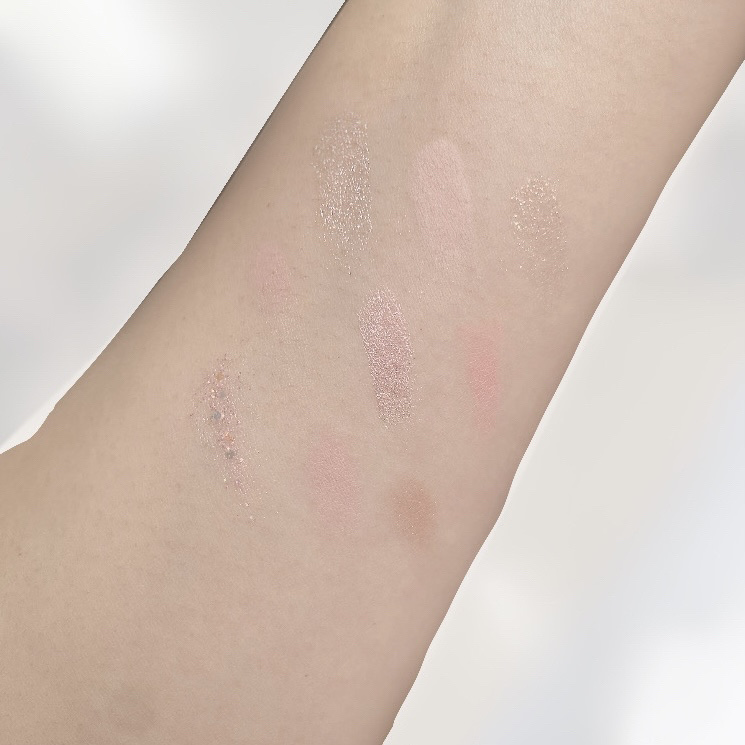 シャドウパレット ロマンティックブロッサム/dasique/アイシャドウパレットを使ったクチコミ（3枚目）